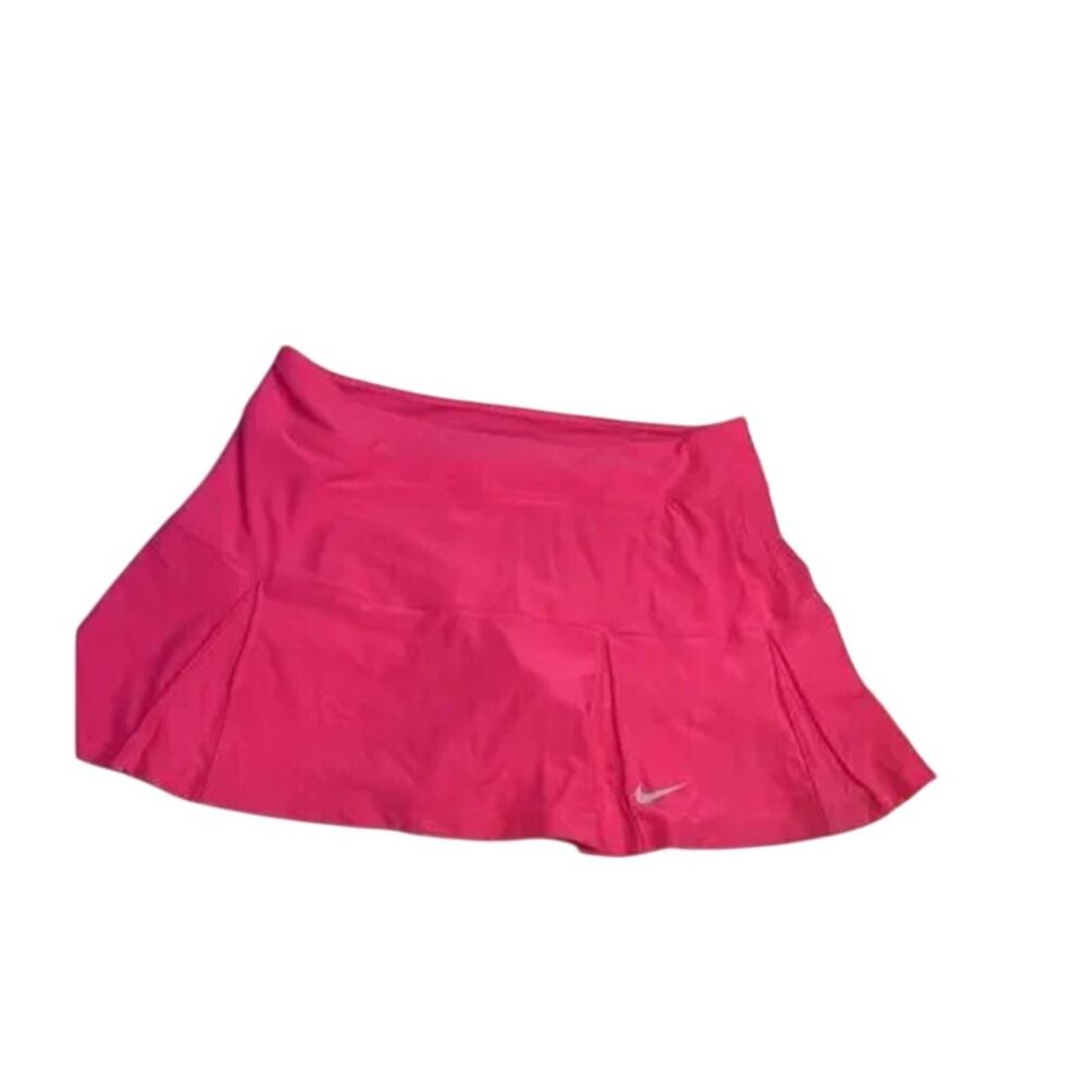 Nike Polyester Women's Dri-Fit Elastic Waist Athletic Skirts Yellow Size Large